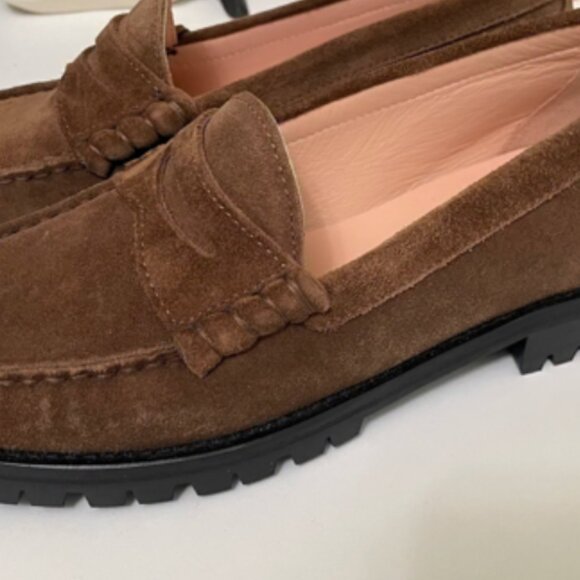 J. Crew Winona Lug Sole Penny Loafers in Toffee Size 9 - Picture 4 of 11